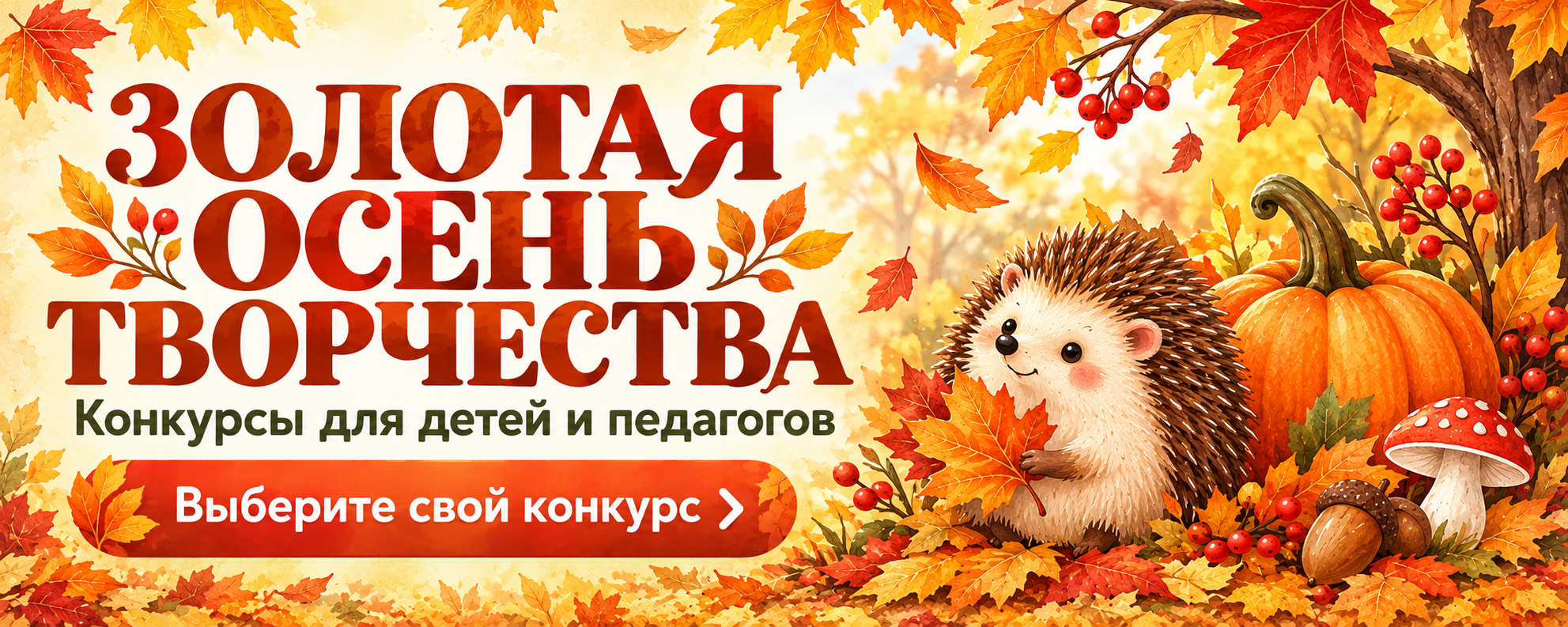 Осенние конкурсы для детей и педагогов